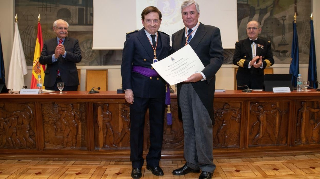 Carlos Cremades Carceller y Jorge Sendagorta Gomendio en un momento del acto