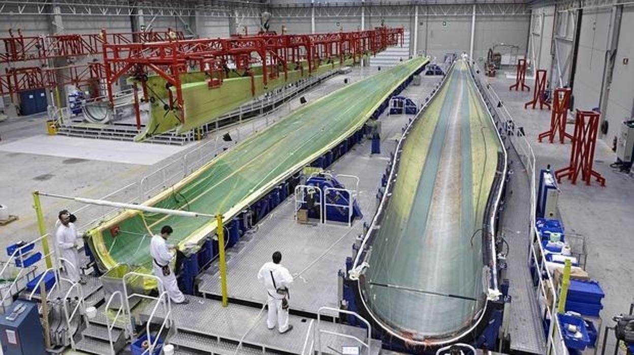Fábrica de palas de aerogeneradores