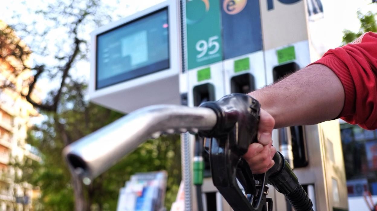 Estación de servicio en la capital de España