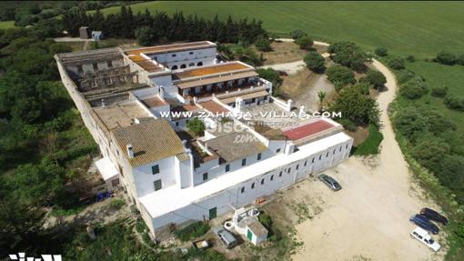 Finca vista desde el aire