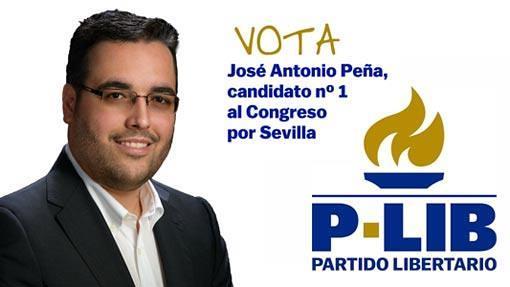 José Antonio Peña es el candidato del Partido Libertario al Congreso por Sevilla