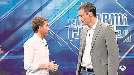 Pablo Motos y Pedro Sánchez