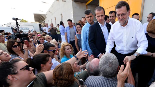 Rajoy en un acto de campaña en Santa Pola