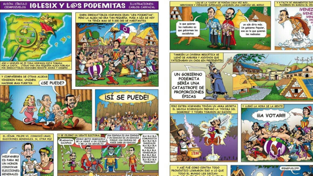 Del catálogo al cómic: Pablo Iglesias se convierte en Astérix