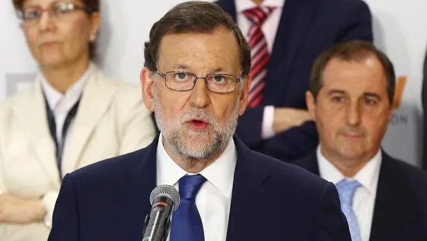 Mariano Rajoy, en la rueda de prensa posterior al debate