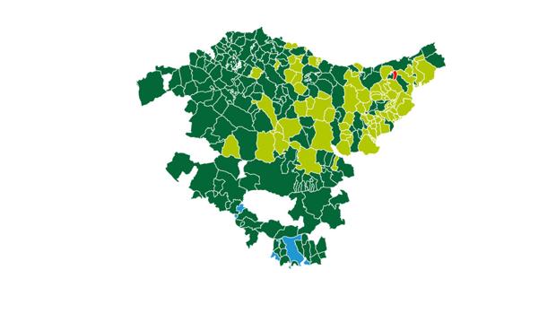 Resultados por municipios en las elecciones del País Vasco 2016