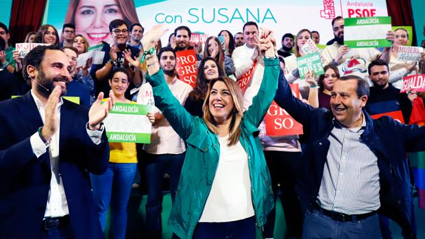 Elecciones andaluzas: Susana Díaz promete 15 nuevos hospitales y acortar las listas de espera en Andalucía