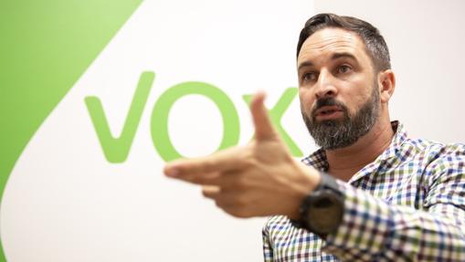 El presidente de Vox, Santiago Abascal