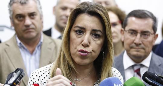 La candidata socialista a la Presidencia de la Junta de Andalucía, Susana Díaz