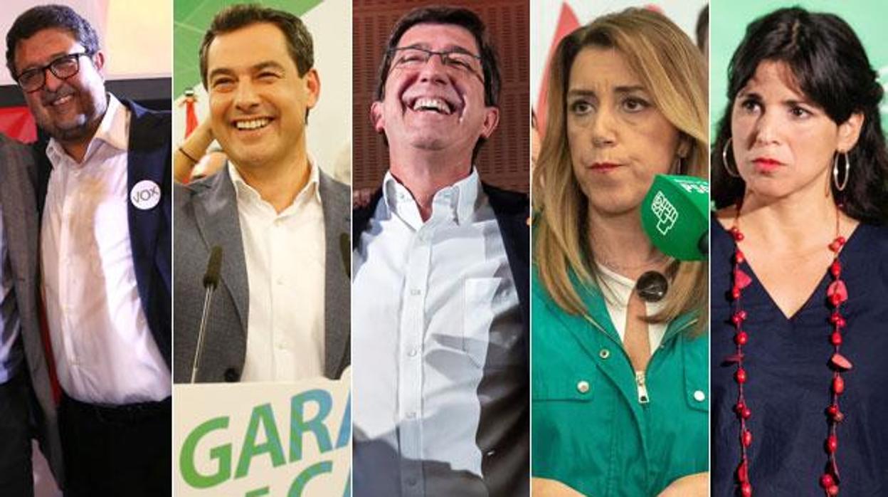 Candidatos a la presidencia de la Junta de Andalucía