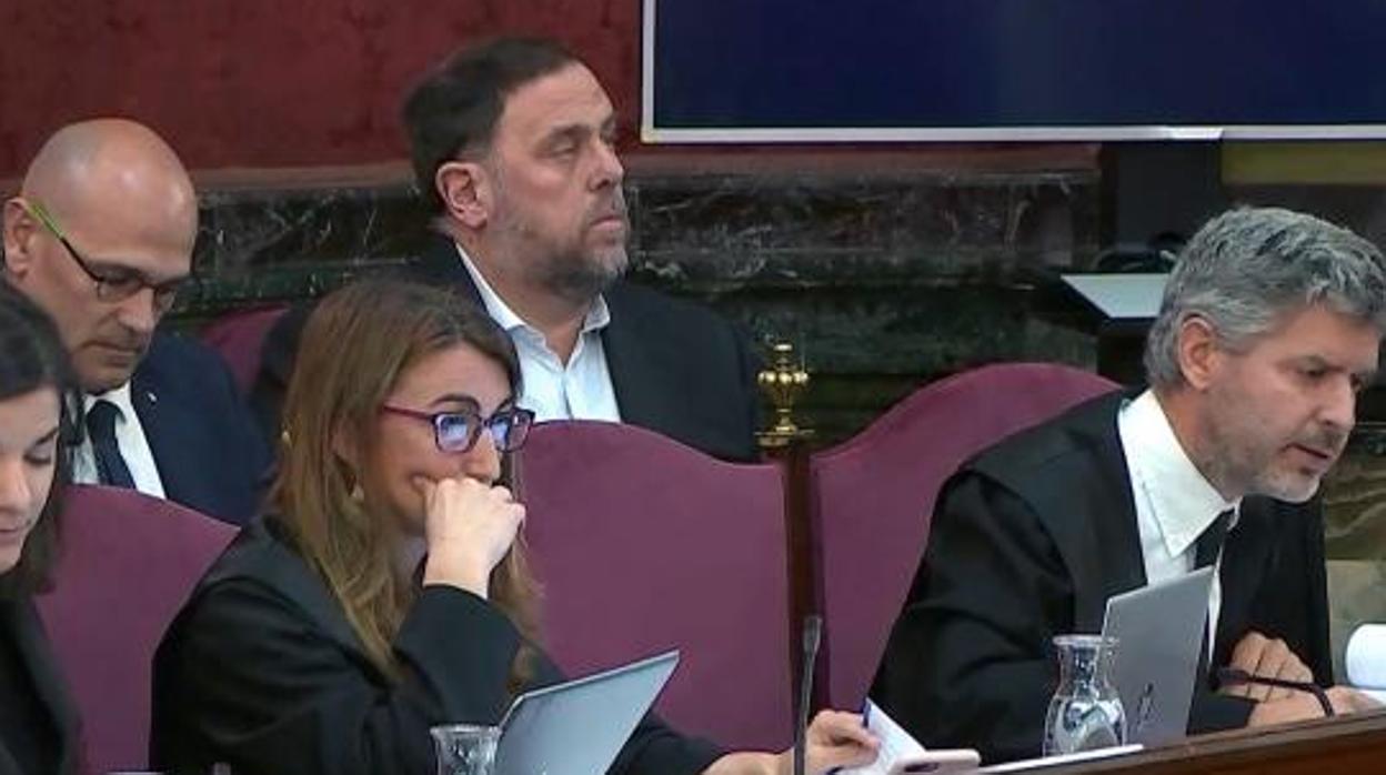 Junqueras, esta semana durante el juicio por el 1-O