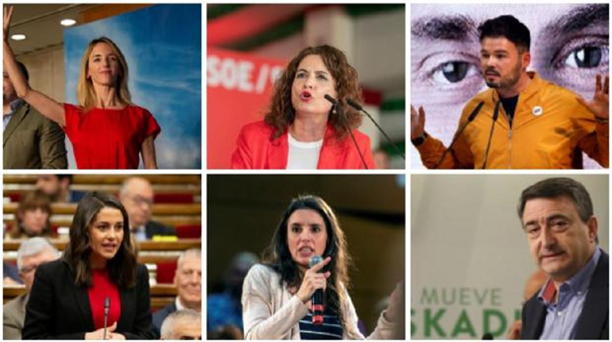 Los seis políticos que formarán parte del debate de RTVE previo a las Elecciones Generales del 28A