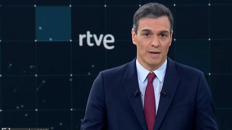 El minuto final de Pedro Sánchez en el debate
