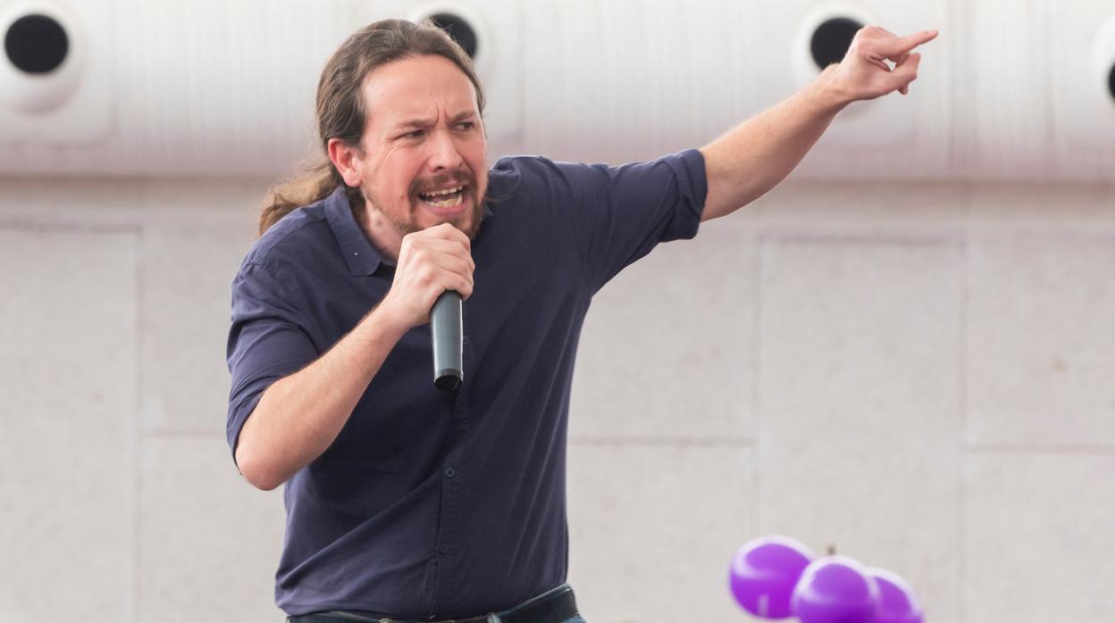 Podemos en su cierre de campaña de las elecciones genereales con Pablo Iglesias