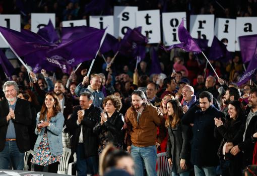 Cierre de campaña de Unidas Podemos en Madrid