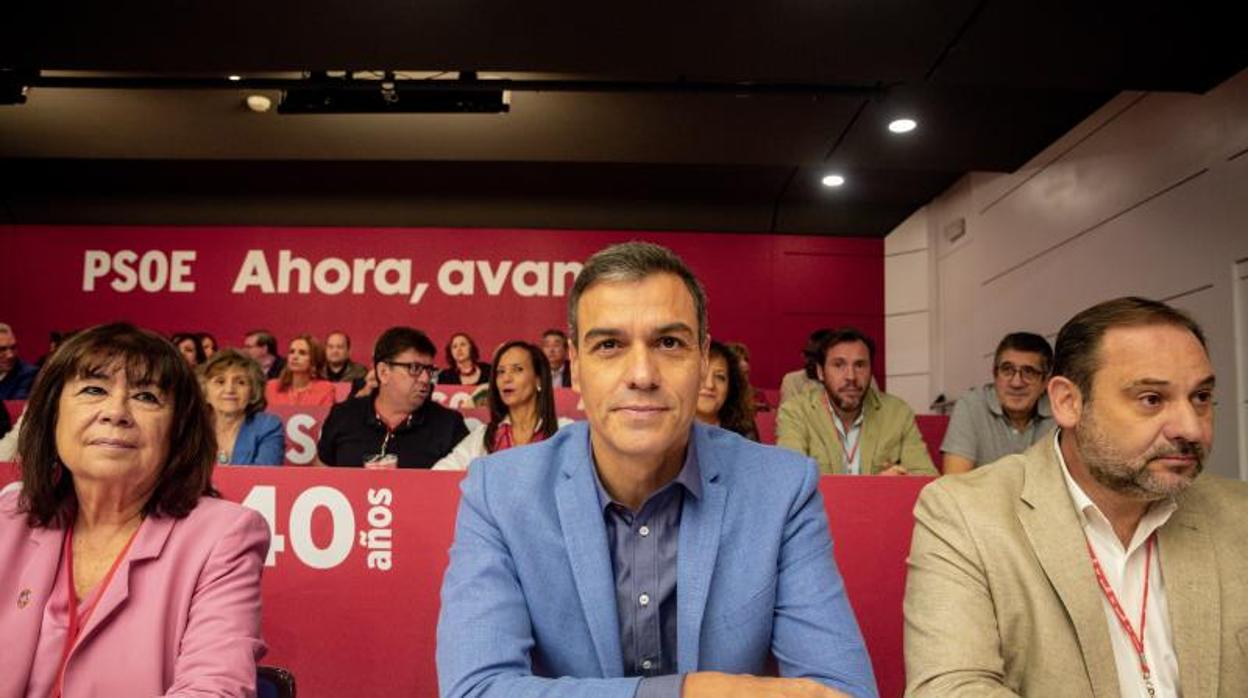 Pedro Sánchez durante el Comité Federal del PSOE