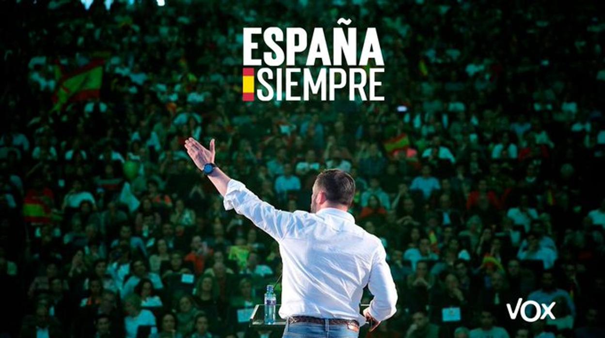 «España siempre», lema de Vox para las elecciones generales del 10-N