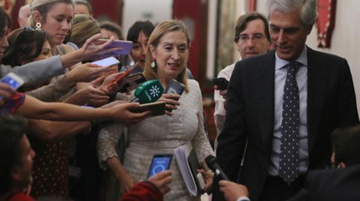 Ana Pastor y Adolfo Suárez Illana, juntos en el Congreso de los Diputados