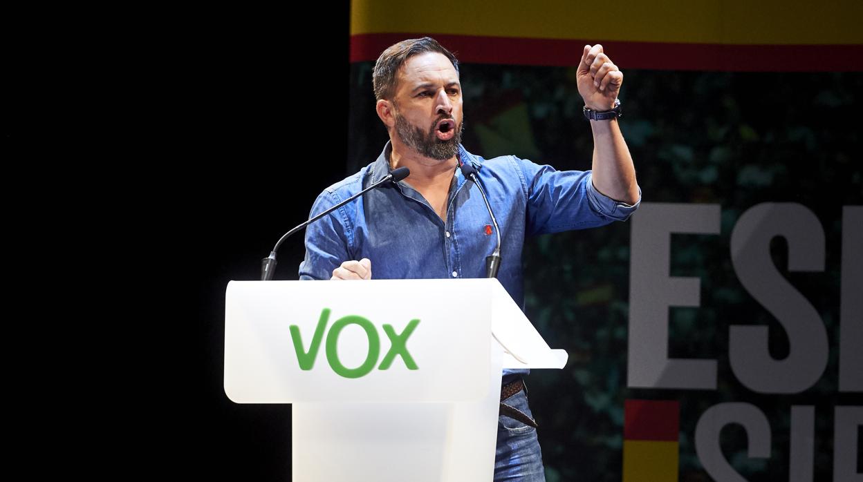 El presidente de Vox, Santiago Abascal