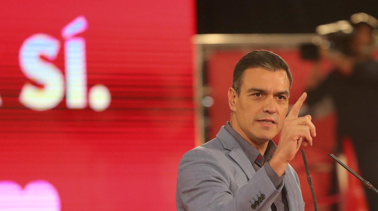 El presidente del Gobierno en funciones, Pedro Sánchez