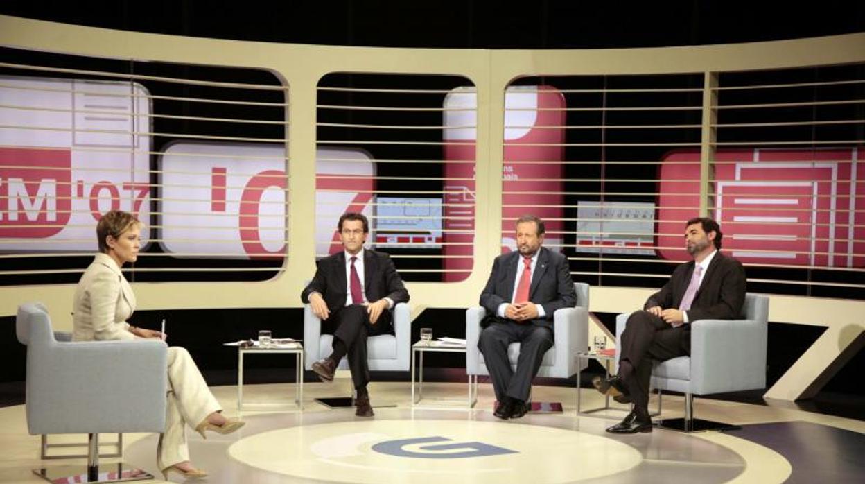 Imagen del debate electoral celebrado en 2007, con la asistencia de Alberto Núñez Feijóo