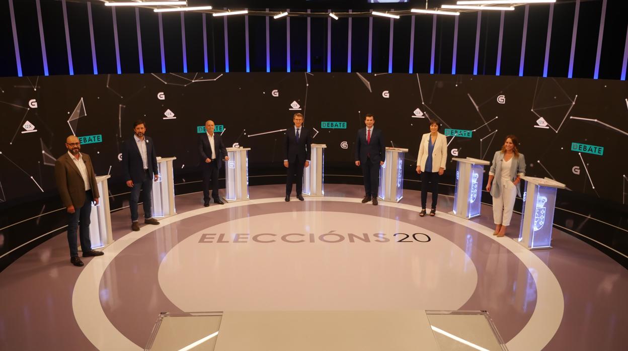 Imagen del plató del debate