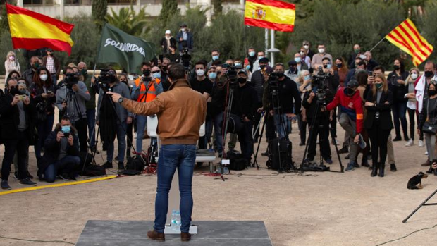 Santiago Abascal, desde Tarragona: «Ignacio Garriga va a protagonizar una gesta histórica en Cataluña»