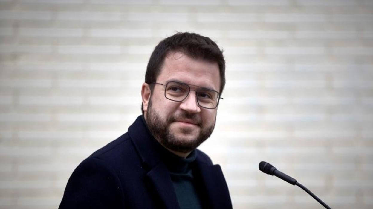 Pere Aragonès, durante la campaña