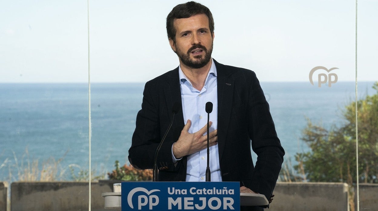 El presidente del Partido Popular, Pablo Casado
