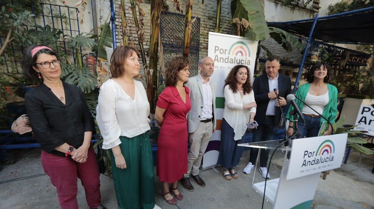 Imagen de la presentación de la confluencia Por Andalucía