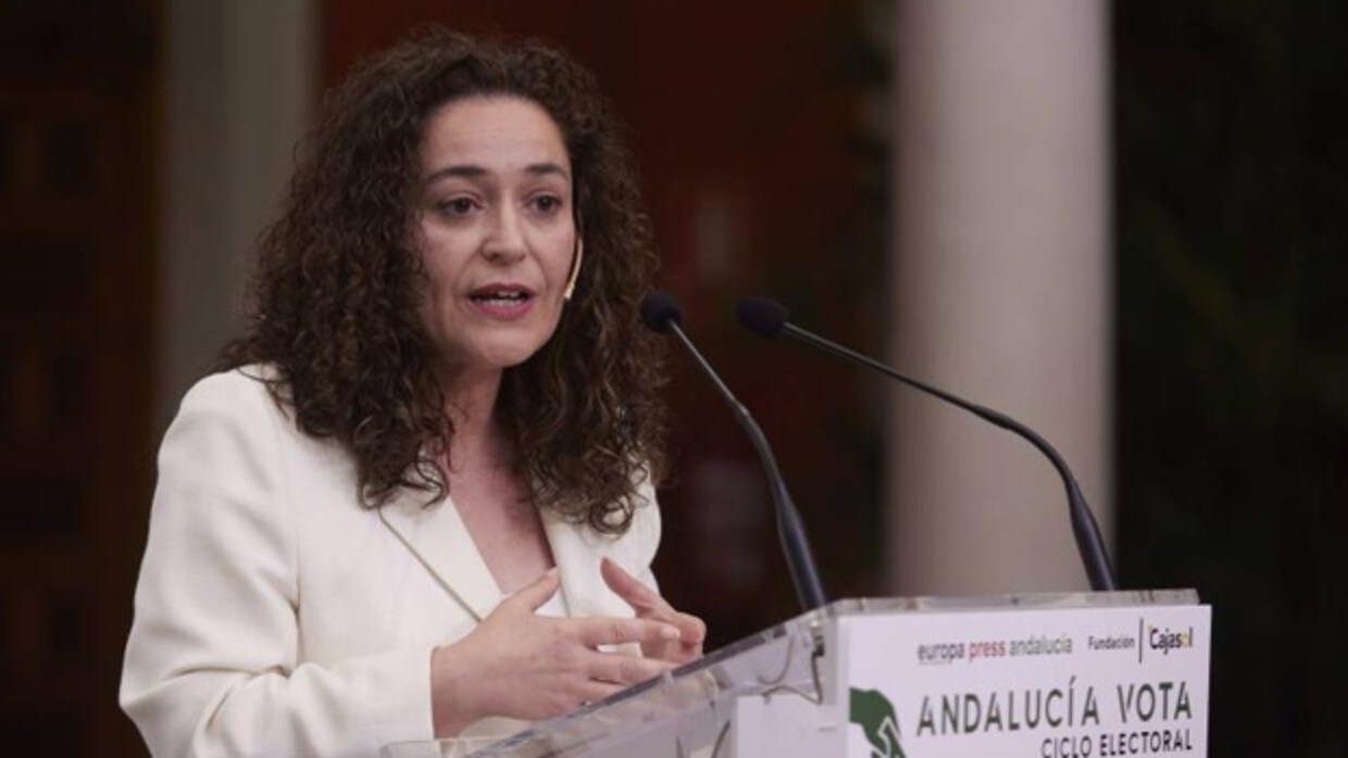 Inmaculada Nieto durante su intervención en el foro 'Andalucía vota'