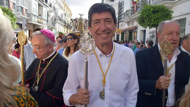 Moreno, Marín y Espadas hacen campaña en El Rocío