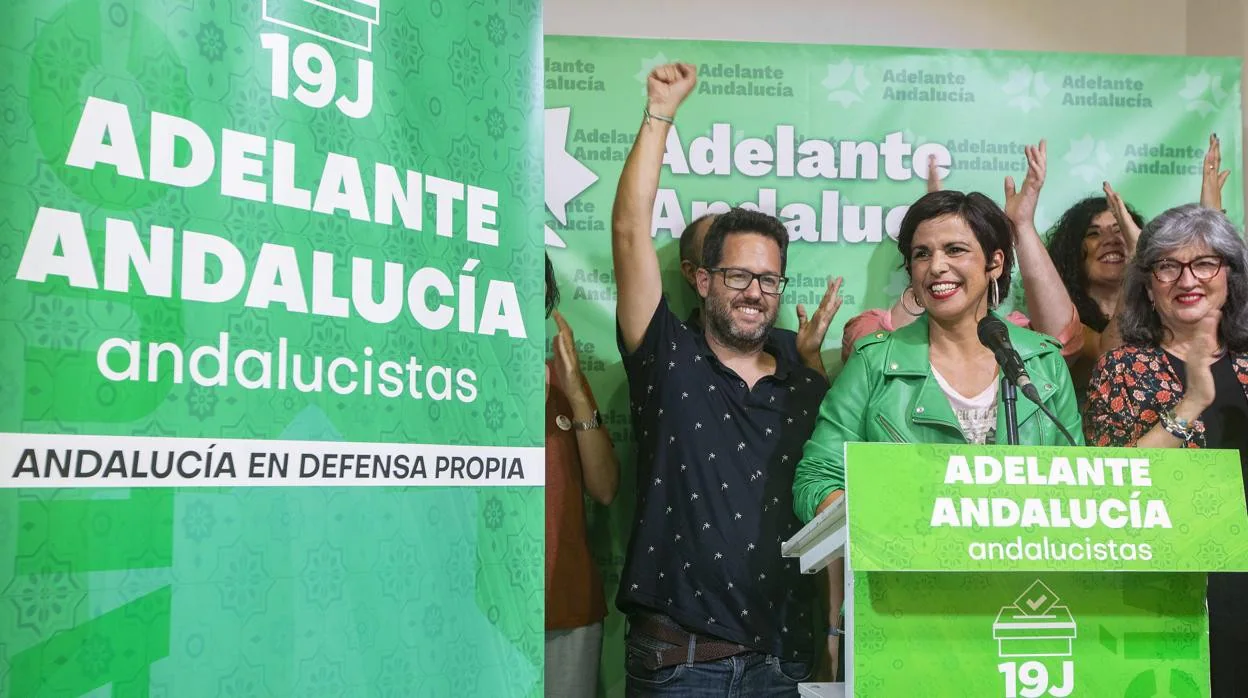 Teresa Rodríguez comparece tras los resultados electorales en Andalucía