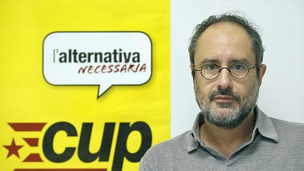 Antonio Baños, cabeza de lista de la CUP