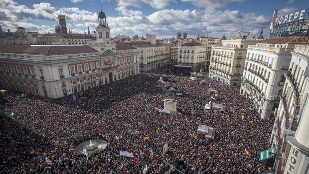 El año 2012 se duplicaron las protestas a raíz del 15-M