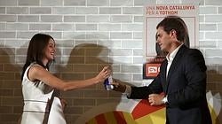 Rivera, con Inés Arrimadas, candidata por la Generalitat