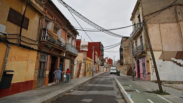 Imagen del barrio de El Cabanyal tomada este lunes