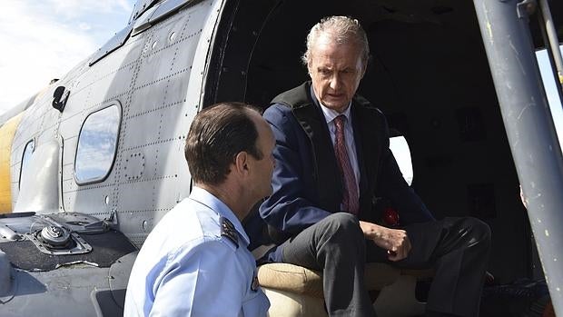 El ministro de Defensa, Pedro Morenés, hoy en Las Palmas de Gran Canarias