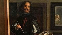 El pintor Velázquez, con la cruz de Santiago en el cuadro de «Las meninas»