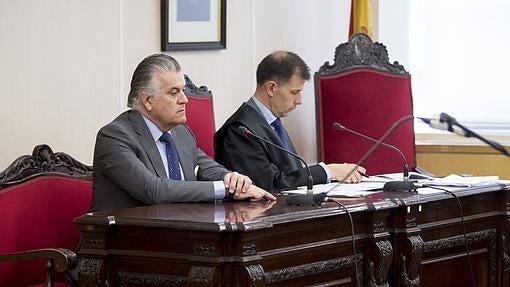 Luis Bárcenas, en un juicio