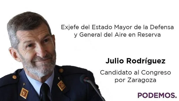 Podemos ficha al exjefe del Estado Mayor de la Defensa de Zapatero
