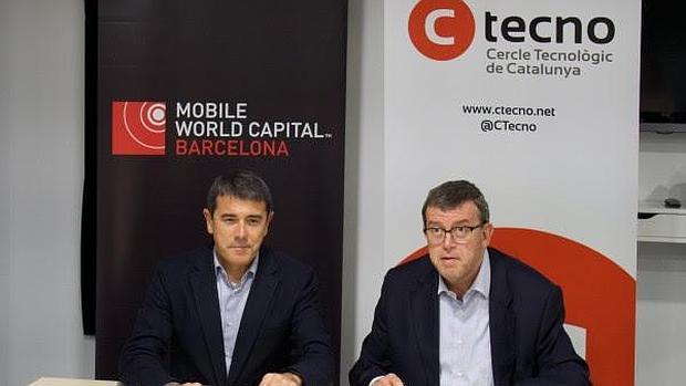 Agustín Cordón, vicepresidente ejecutivo de MWCB, y Jordi W. Carnes, presidente de CTecno