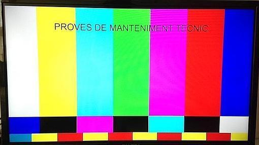 Imagen de las pruebas de mantenimiento en Canal 9