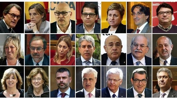 Los 21 altos cargos catalanes que pueden ser suspendidos si desobedecen al TC