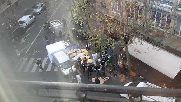 Las fotografías fueron tomadas desde la ventana de la habitación del hotel