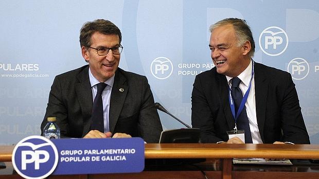 Alberto Nuñéz Feijóo junto a Esteban González Pons