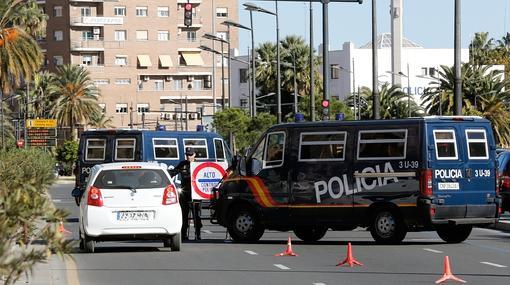 Imagen de un control tomada este martes