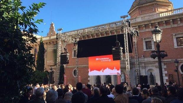 Imagen del mitin de Ciudadanos en Valencia