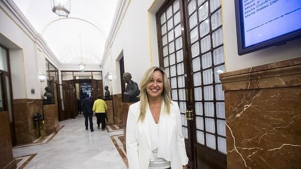 Jiménez, el 16 de septiembre en el Congreso, cuando anunció su adiós a la política activa