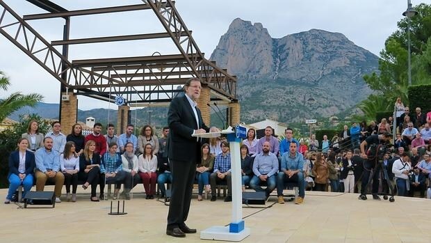 Imagen de Mariano Rajoy en un acto en Alicante
